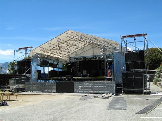Temporary roofing provided & erected for an event in Otago